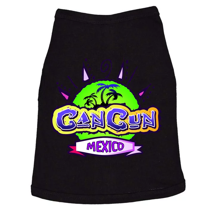 Cancun Tropical Logo Doggie Tank