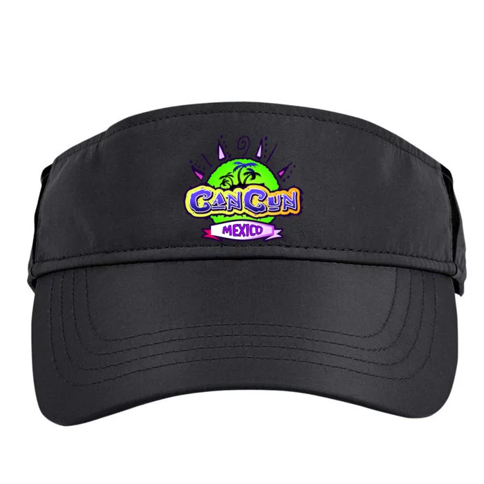 Cancun Tropical Logo Adult Drive Performance Visor