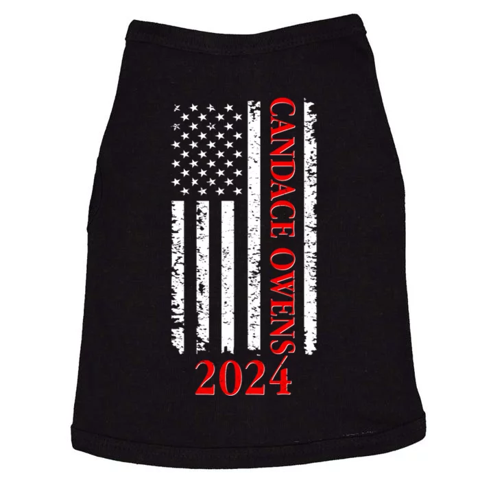 Candace Owens 2024 Distressed US Flag Doggie Tank