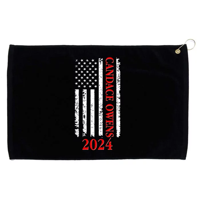 Candace Owens 2024 Distressed US Flag Grommeted Golf Towel