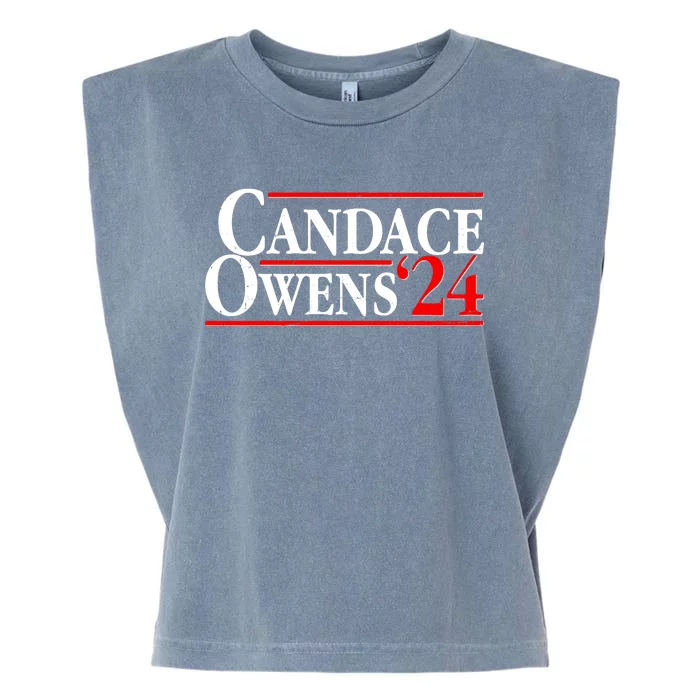 Candace Owens For President '24 Election Garment-Dyed Women's Muscle Tee