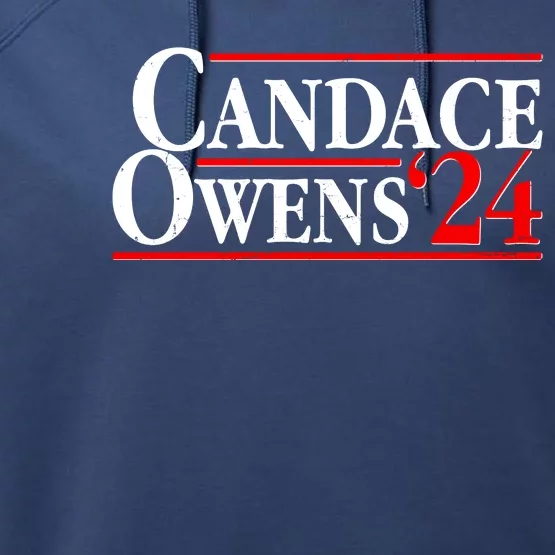 Candace Owens For President '24 Election Performance Fleece Hoodie