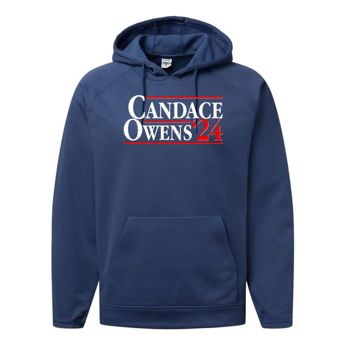 Candace Owens For President '24 Election Performance Fleece Hoodie