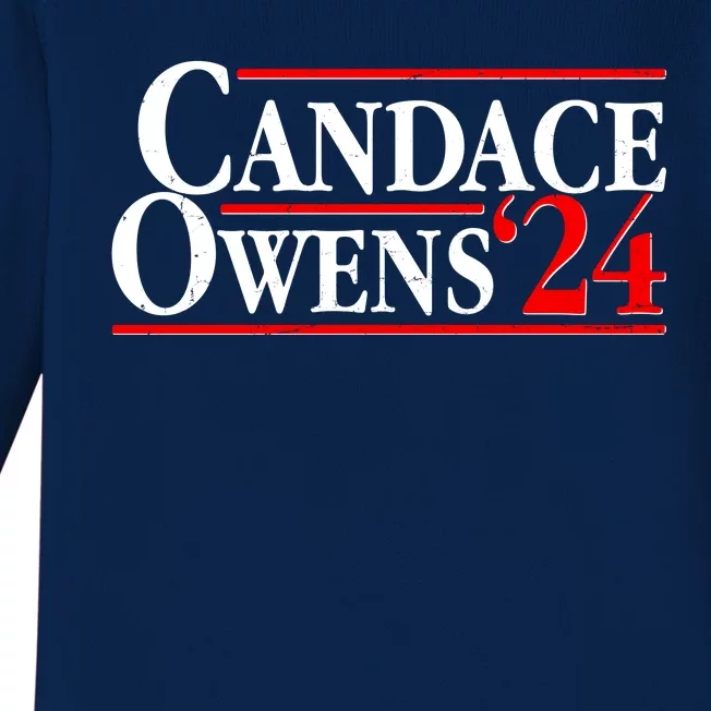 Candace Owens For President '24 Election Baby Long Sleeve Bodysuit