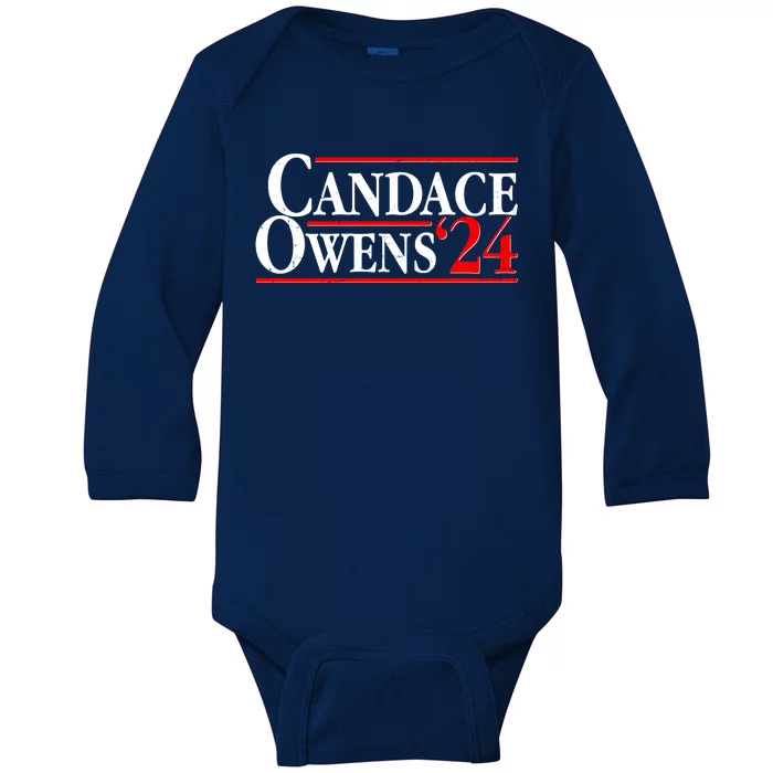 Candace Owens For President '24 Election Baby Long Sleeve Bodysuit