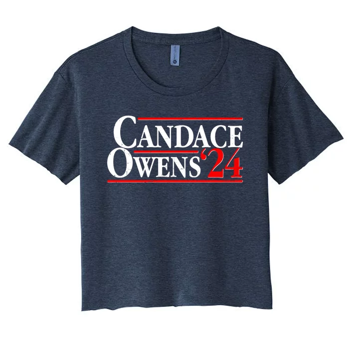 Candace Owens For President '24 Election Women's Crop Top Tee