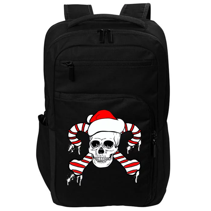 Candy Cane Skull Impact Tech Backpack