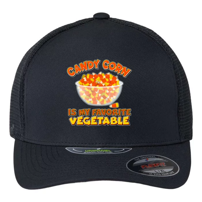 Candy Corn Is My Favorite Vegetable Flexfit Unipanel Trucker Cap