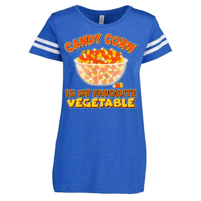 Candy Corn Is My Favorite Vegetable Enza Ladies Jersey Football T-Shirt