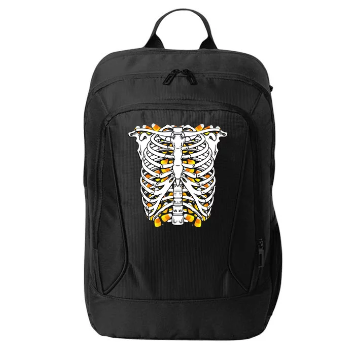 Candy Corn Skeleton Hallween Costume City Backpack