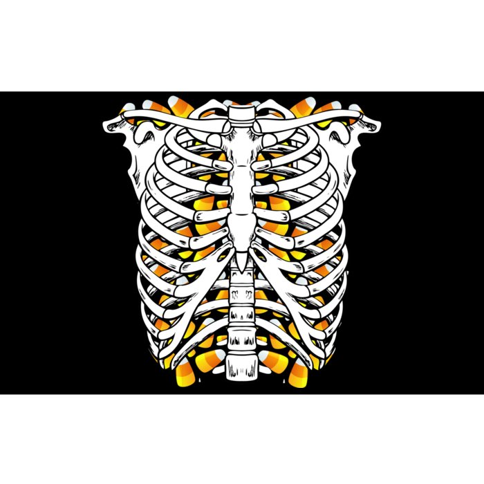 Candy Corn Skeleton Hallween Costume Bumper Sticker