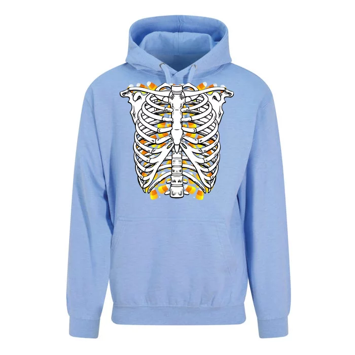 Candy Corn Skeleton Hallween Costume Unisex Surf Hoodie