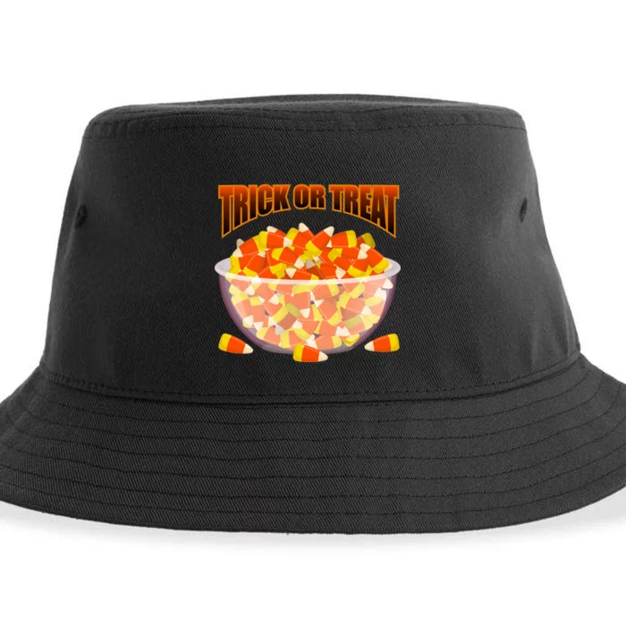 Candy Corn Trick or Treat Halloween Sustainable Bucket Hat