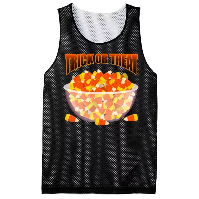 Candy Corn Trick or Treat Halloween Mesh Reversible Basketball Jersey Tank