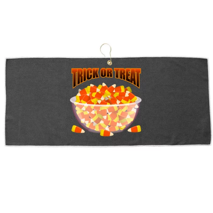 Candy Corn Trick or Treat Halloween Large Microfiber Waffle Golf Towel