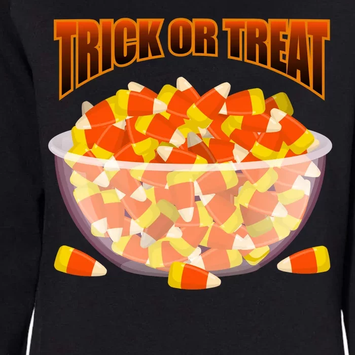 Candy Corn Trick or Treat Halloween Womens California Wash Sweatshirt