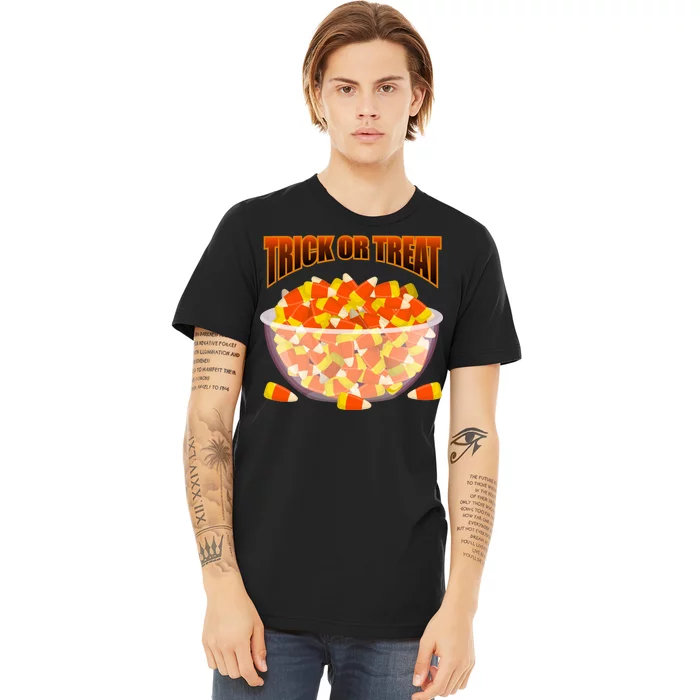 Candy Corn Trick or Treat Halloween Premium T-Shirt