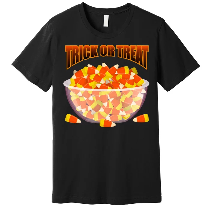 Candy Corn Trick or Treat Halloween Premium T-Shirt