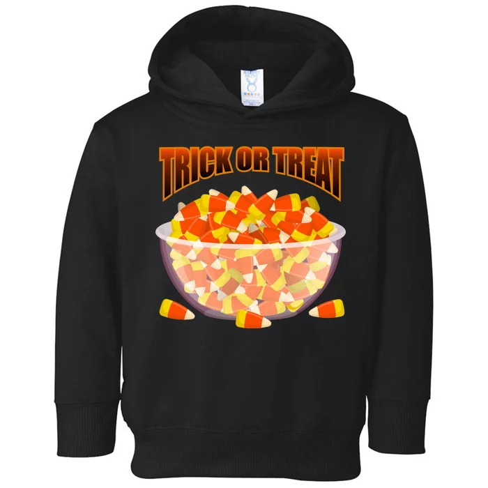 Candy Corn Trick or Treat Halloween Toddler Hoodie