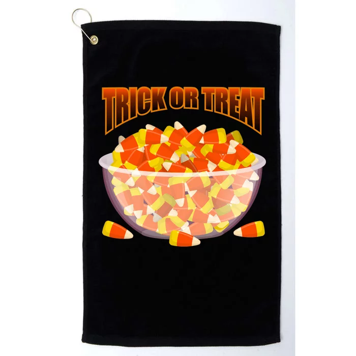 Candy Corn Trick or Treat Halloween Platinum Collection Golf Towel