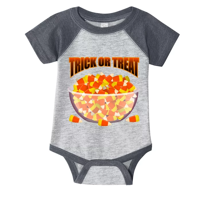 Candy Corn Trick or Treat Halloween Infant Baby Jersey Bodysuit