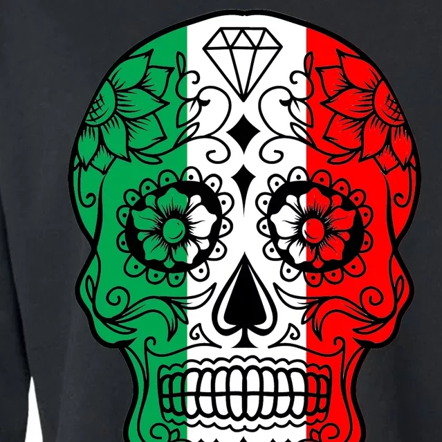 Candy Diamond Skull of Italy Cropped Pullover Crew