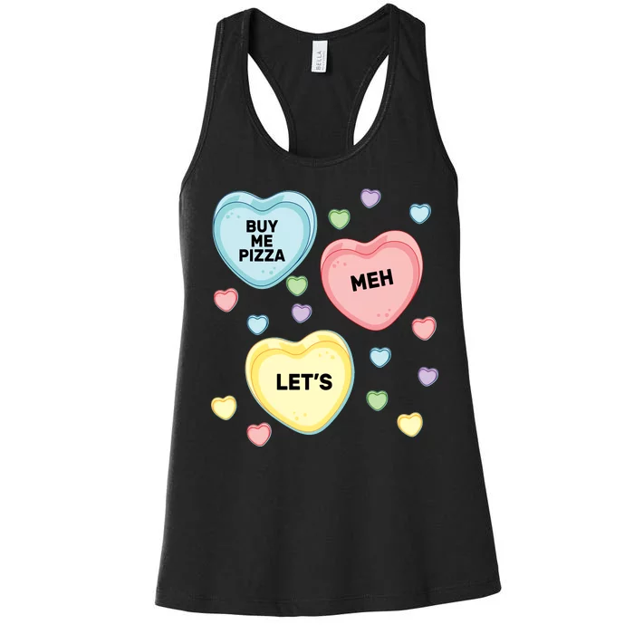 Candy Of Hearts Women's Racerback Tank