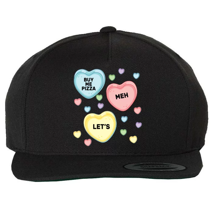 Candy Of Hearts Wool Snapback Cap