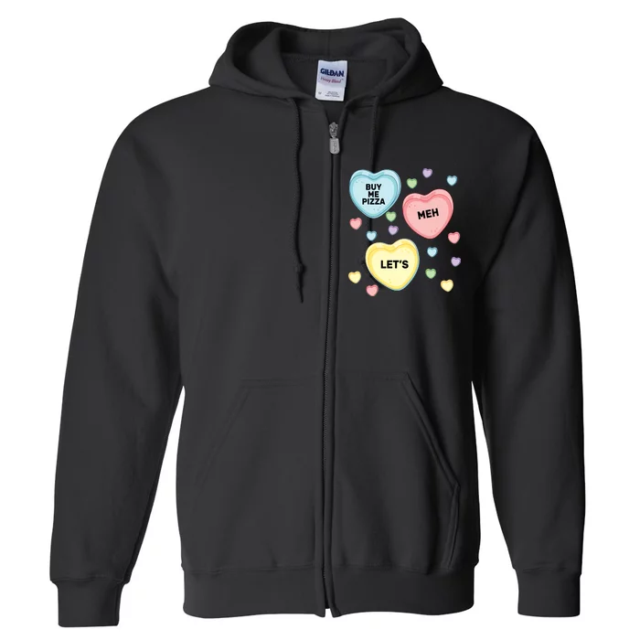 Candy Of Hearts Full Zip Hoodie