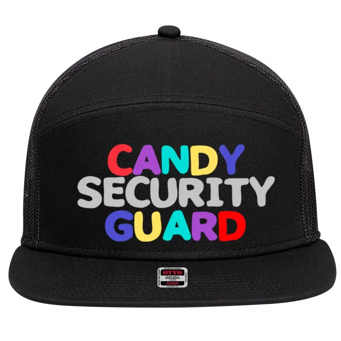 Candy Security Guard 7 Panel Mesh Trucker Snapback Hat