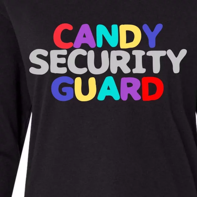 Candy Security Guard Womens Cotton Relaxed Long Sleeve T-Shirt