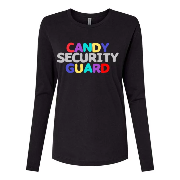 Candy Security Guard Womens Cotton Relaxed Long Sleeve T-Shirt