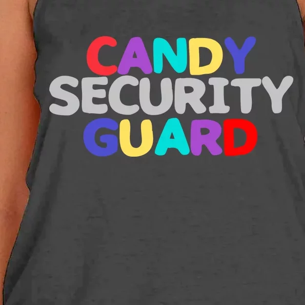 Candy Security Guard Women's Knotted Racerback Tank