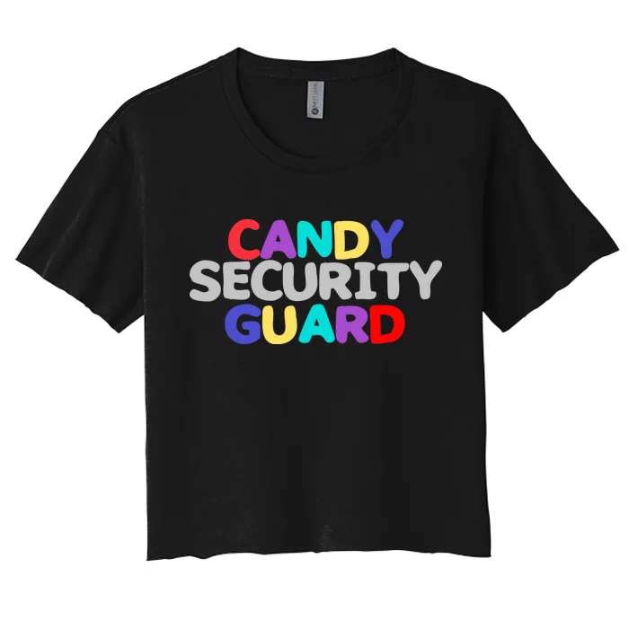 Candy Security Guard Women's Crop Top Tee