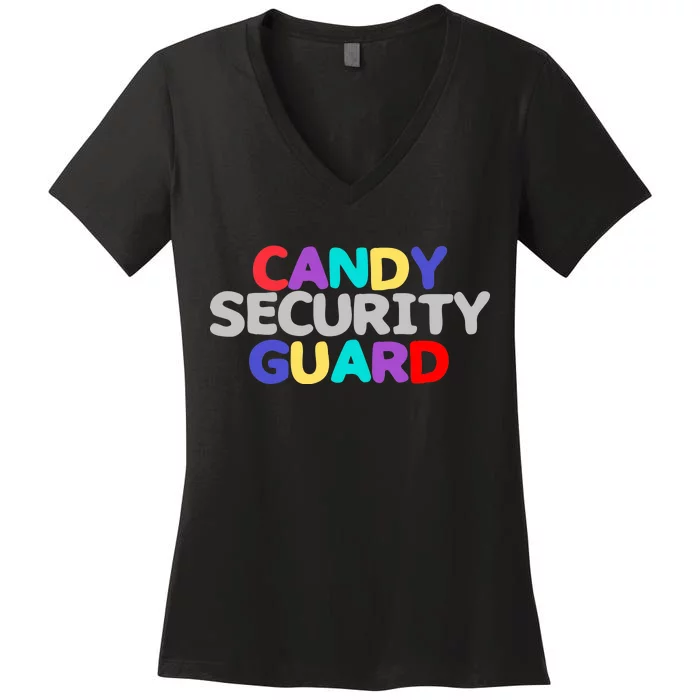 Candy Security Guard Women's V-Neck T-Shirt