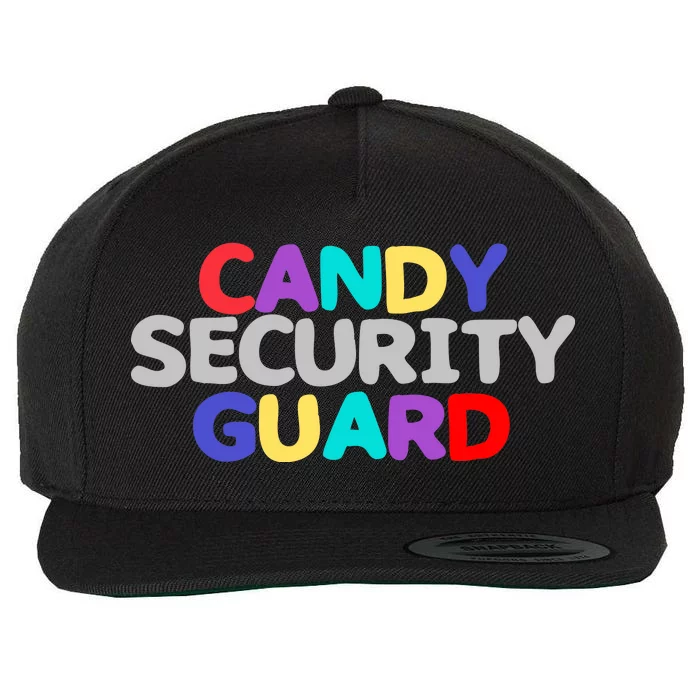 Candy Security Guard Wool Snapback Cap