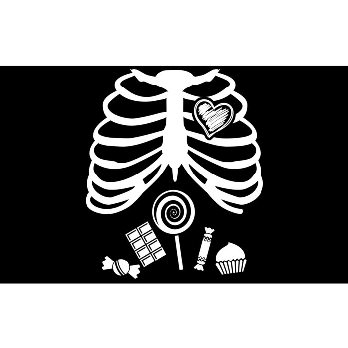 Candy X-Ray Skeleton Rib Cage Bumper Sticker