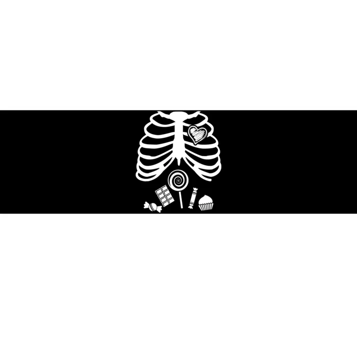 Candy X-Ray Skeleton Rib Cage Bumper Sticker