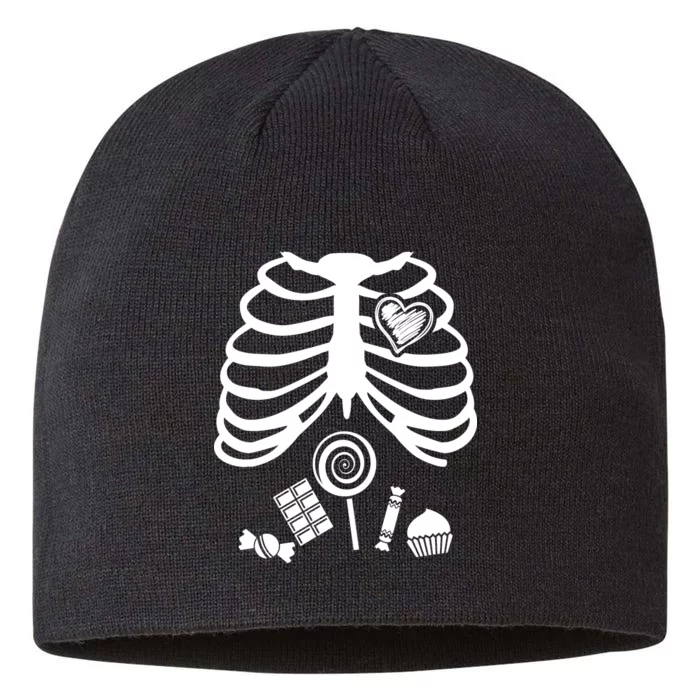 Candy X-Ray Skeleton Rib Cage 8 1/2in Sustainable Knit Beanie