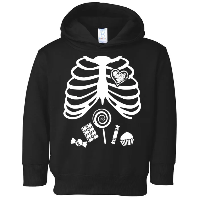 Candy X-Ray Skeleton Rib Cage Toddler Hoodie