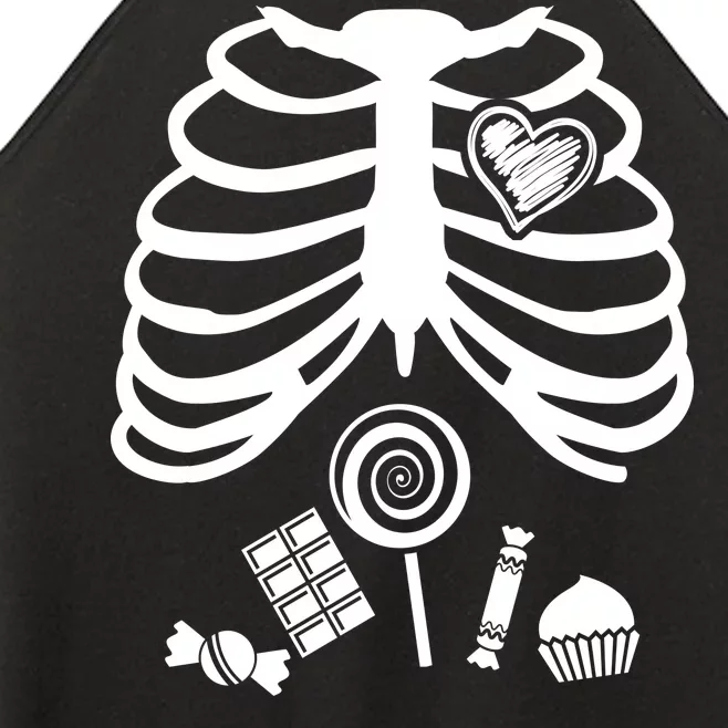 Candy X-Ray Skeleton Rib Cage Women’s Perfect Tri Rocker Tank