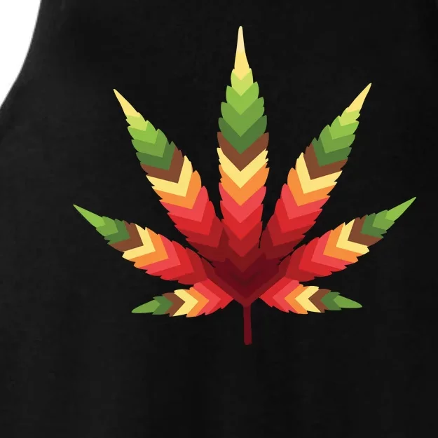 Cannabis Leaf Ladies Tri-Blend Wicking Tank