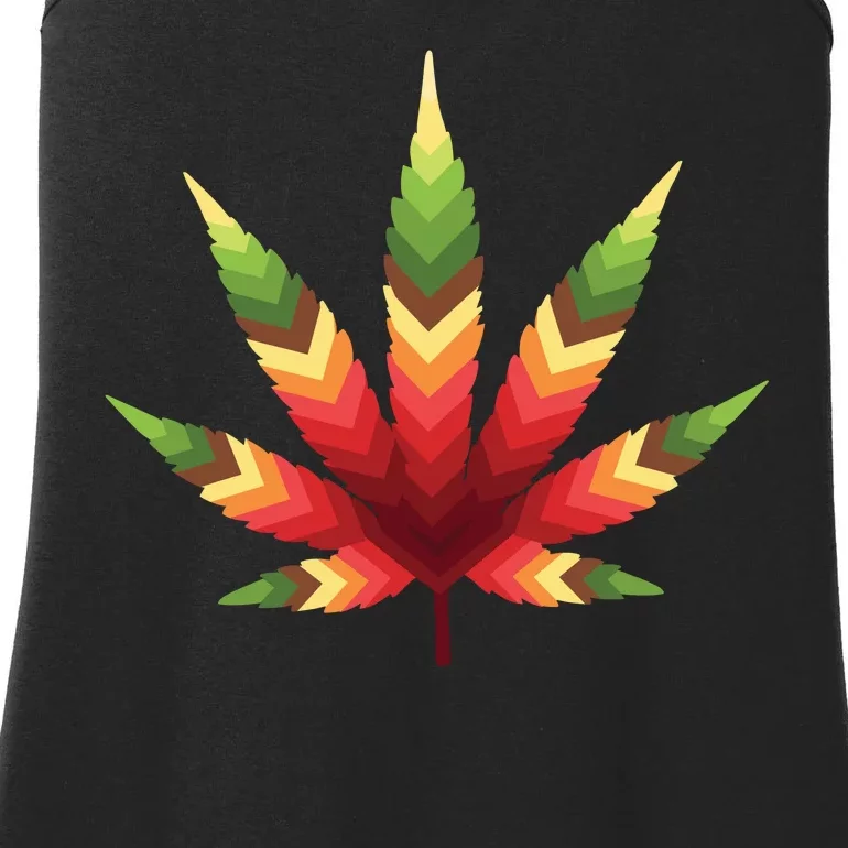 Cannabis Leaf Ladies Essential Tank