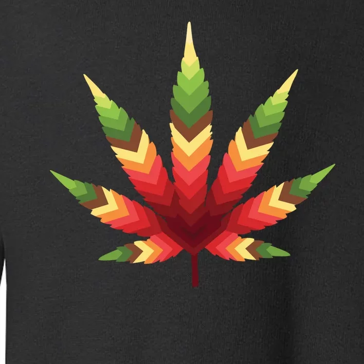 Cannabis Leaf Toddler Sweatshirt