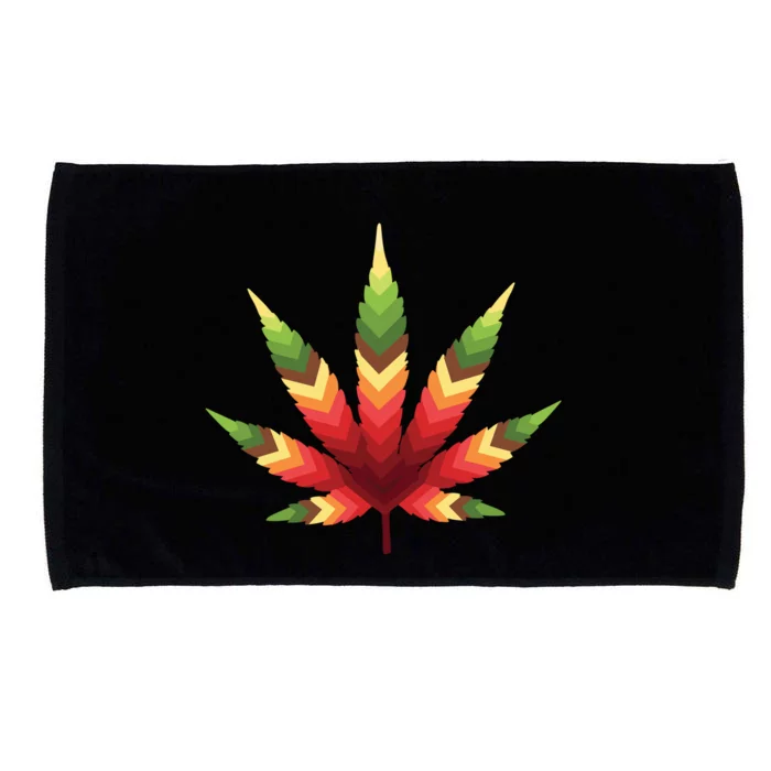 Cannabis Leaf Microfiber Hand Towel