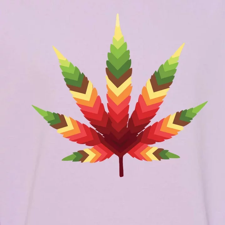 Cannabis Leaf Garment-Dyed Sweatshirt