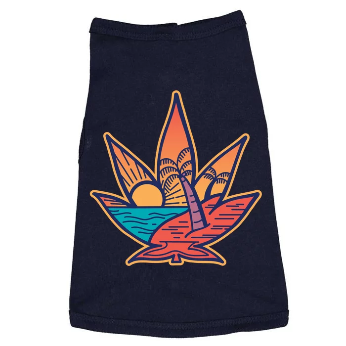 Cannabis Leaf Beach Doggie Tank