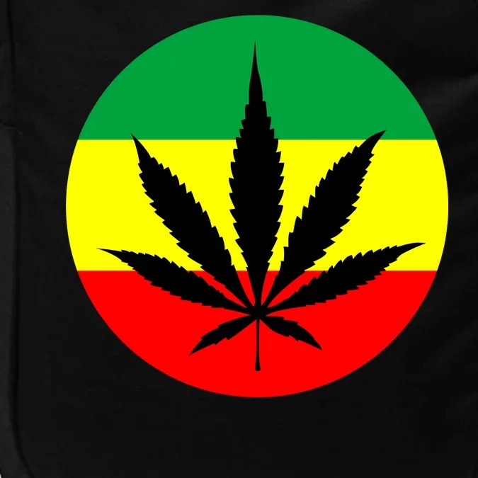 Cannabis Leaf Jamaican Style Impact Tech Backpack