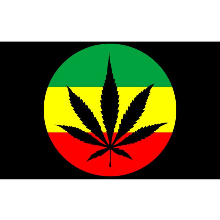 Cannabis Leaf Jamaican Style Bumper Sticker