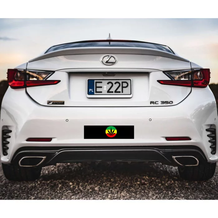 Cannabis Leaf Jamaican Style Bumper Sticker